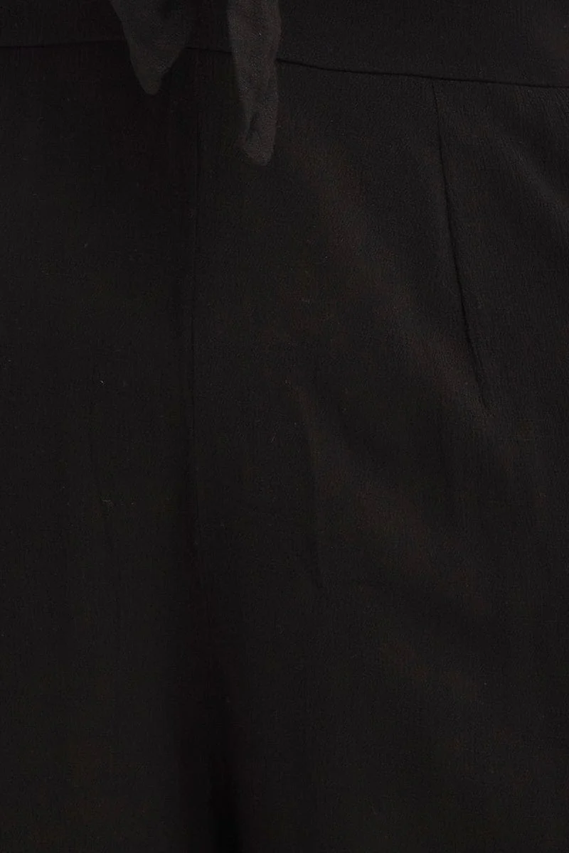 Black Jumpsuit Sleeveless Tie Front - Image 6