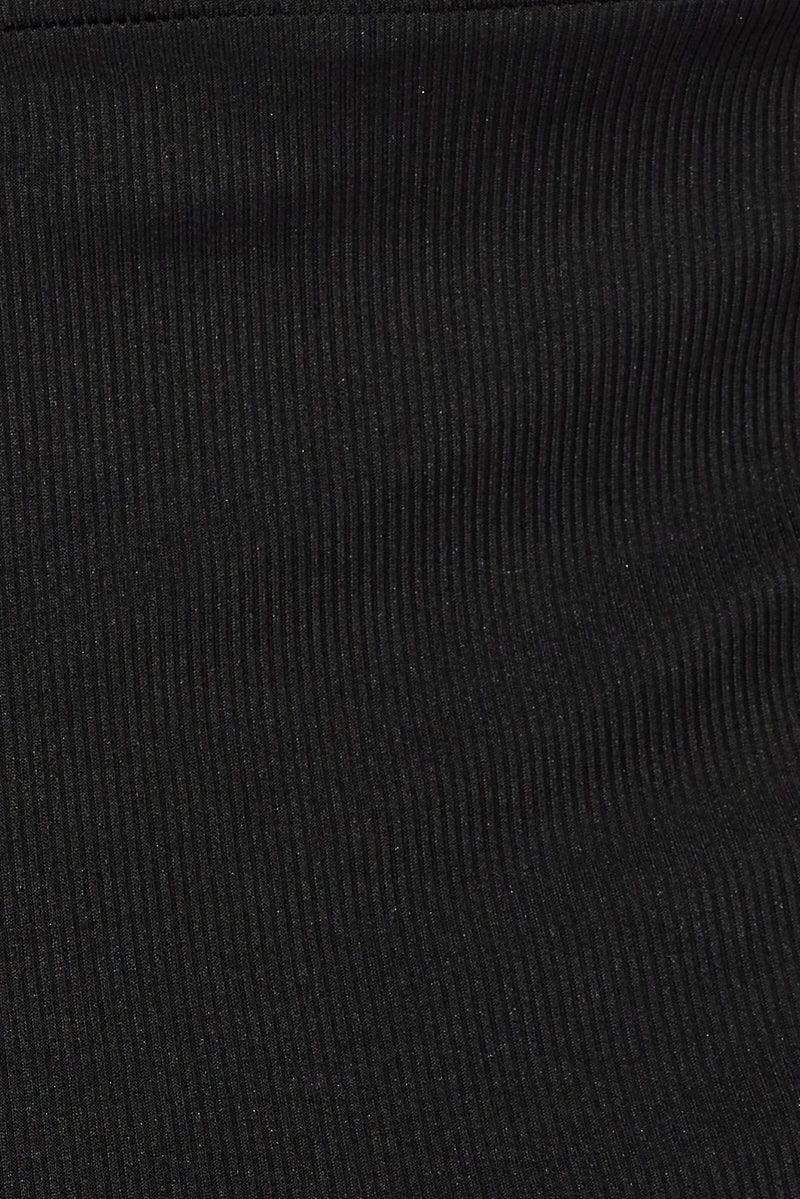 Black Lace Detail Bodycon Dress - Image 6
