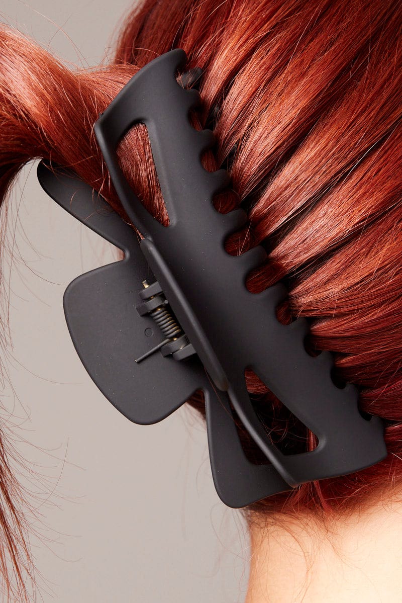 Black Large Claw Clip - Image 2