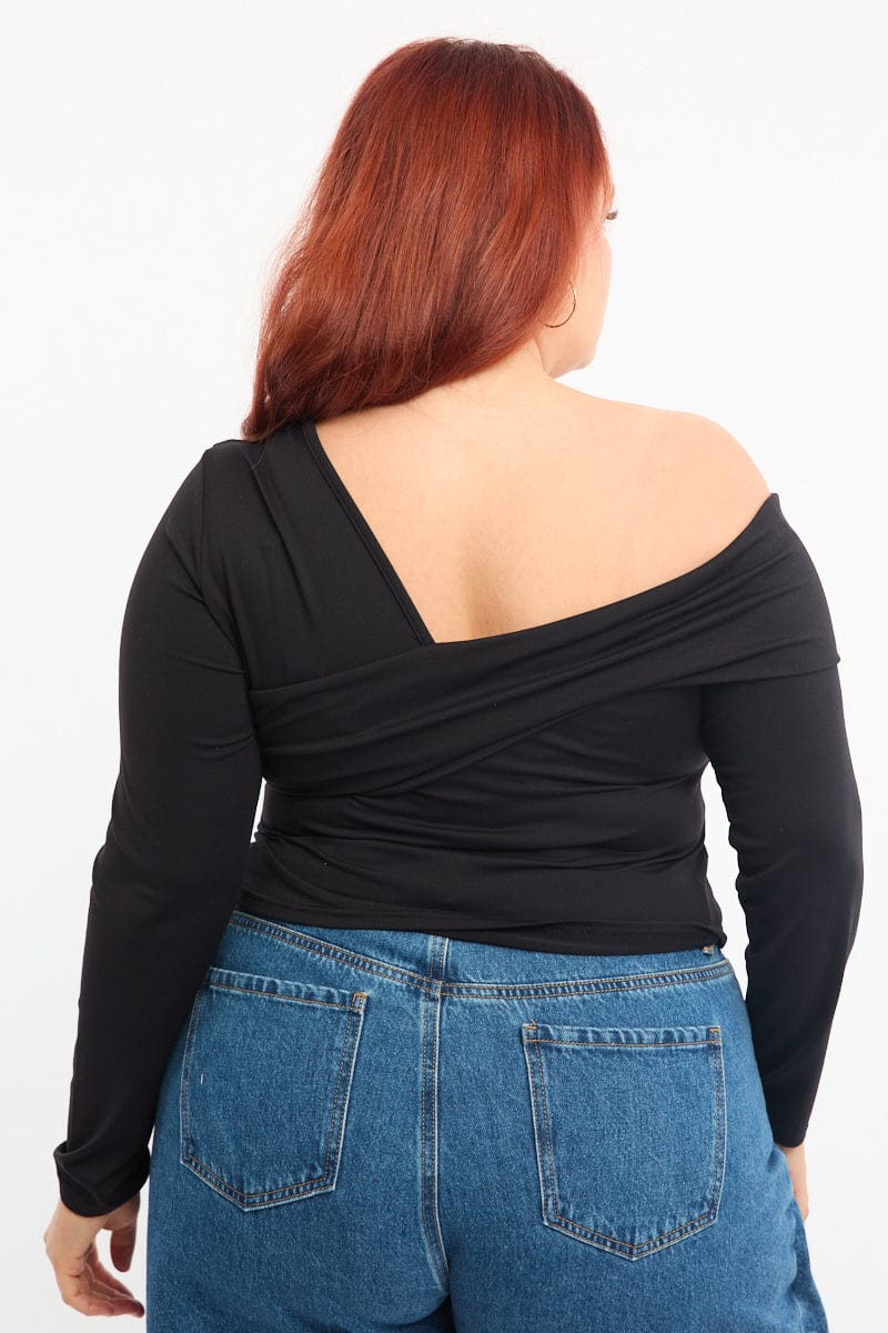 Black Long Sleeve Top Supersoft - Image 4