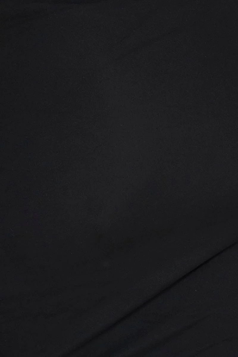 Black Mini Bodycon Dress Colla Short Sleeve Jersey - Image 6