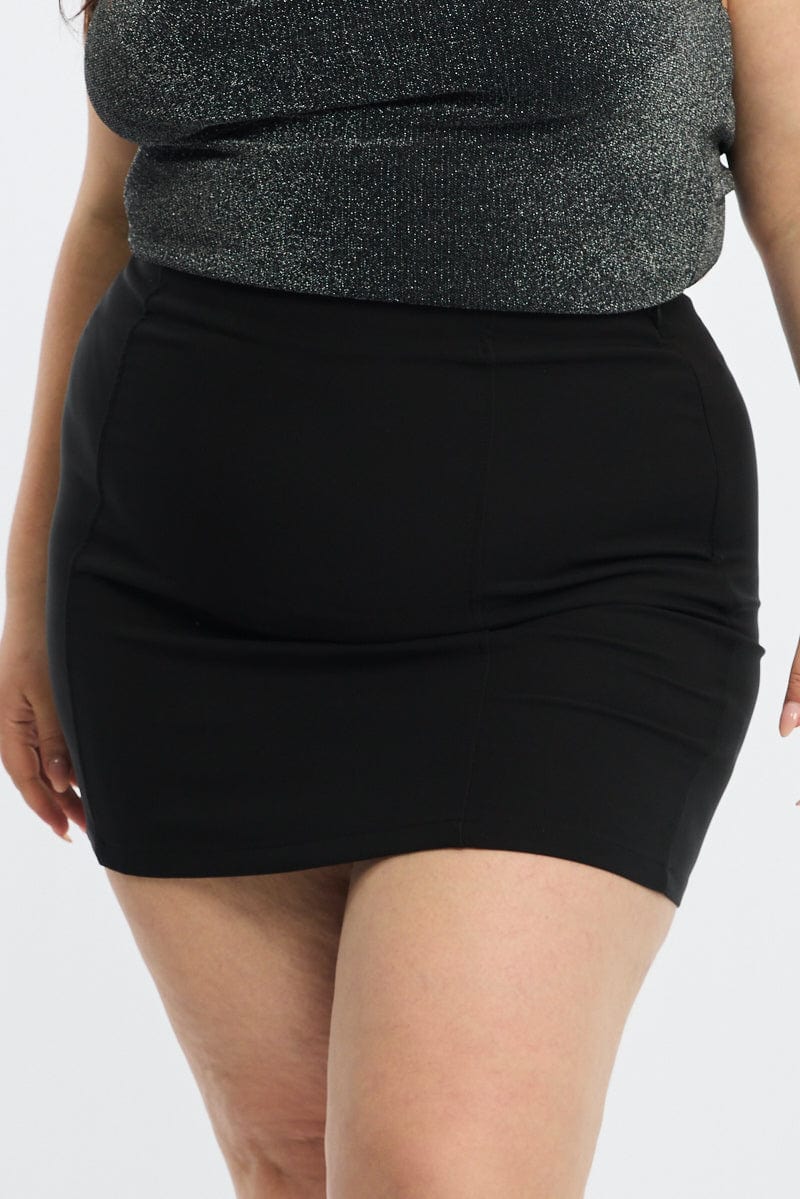 Black Mini Skirt - Image 2