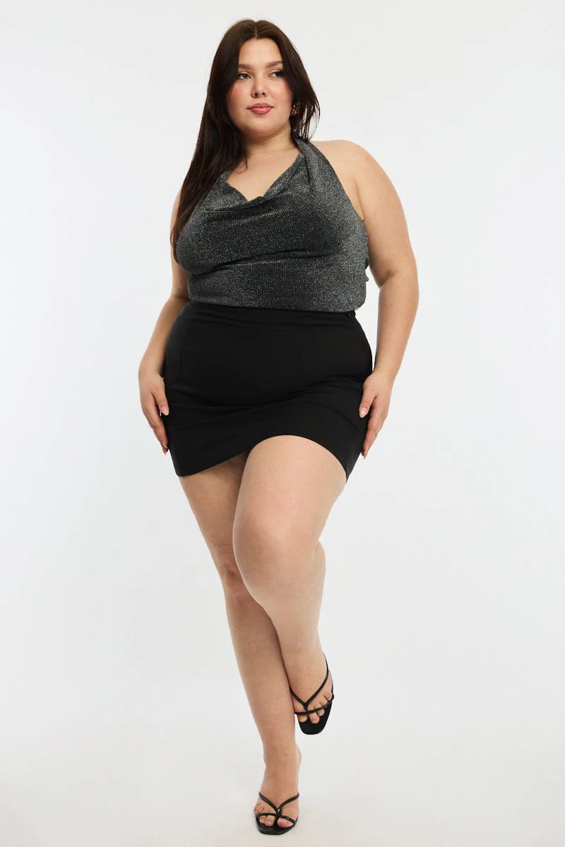 Black Mini Skirt - Image 3