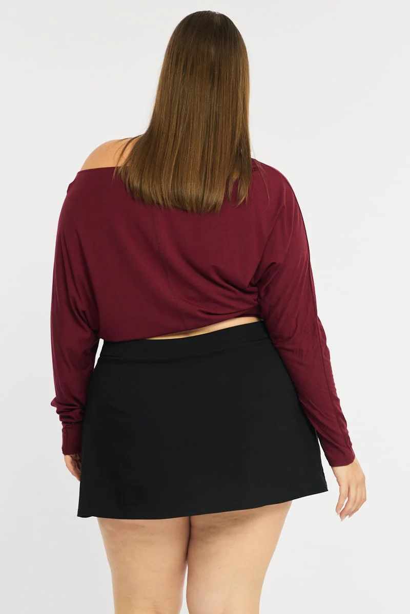 Black Mini Skirt Split - Image 6