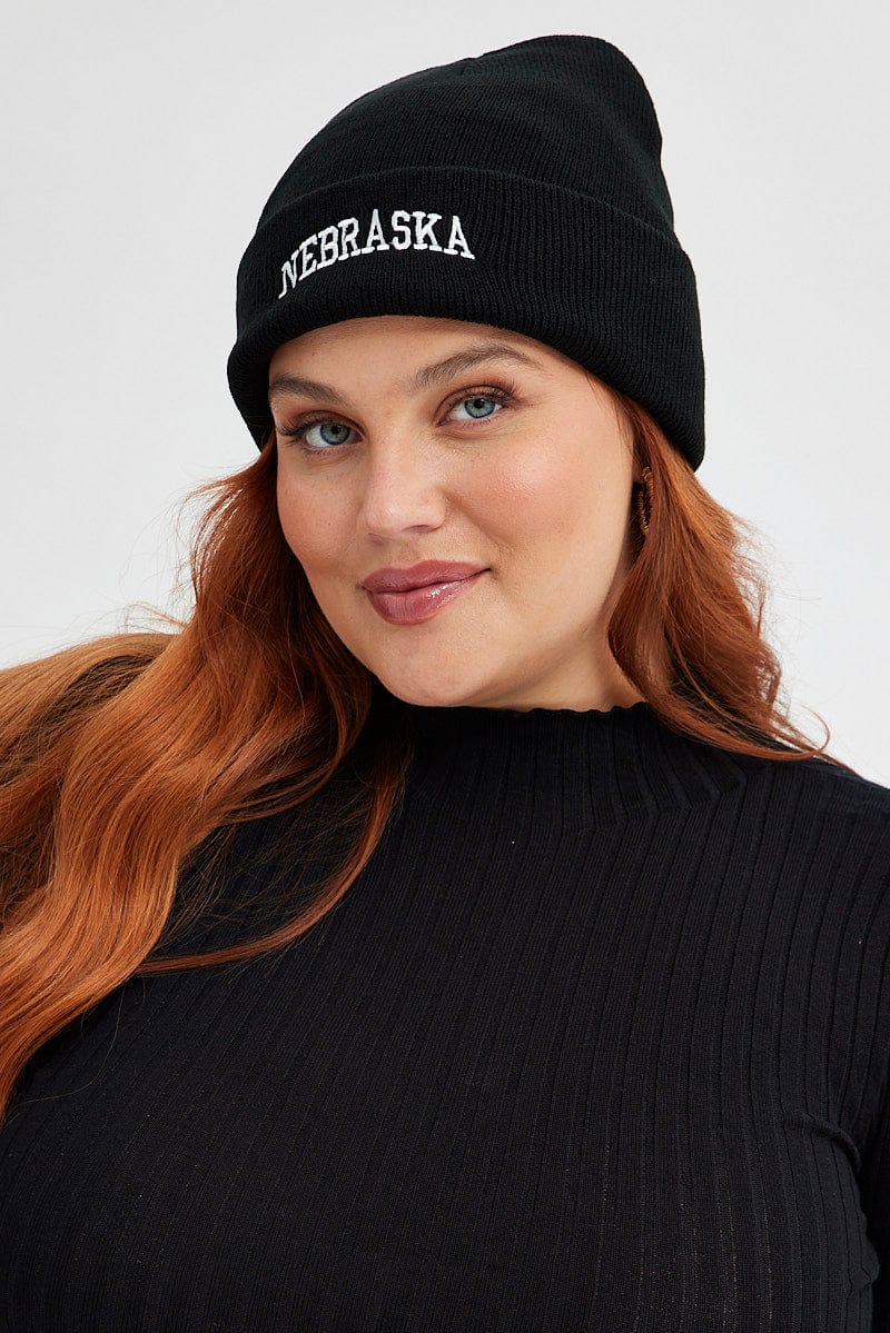 Black Nebraska Beanie - Image 3