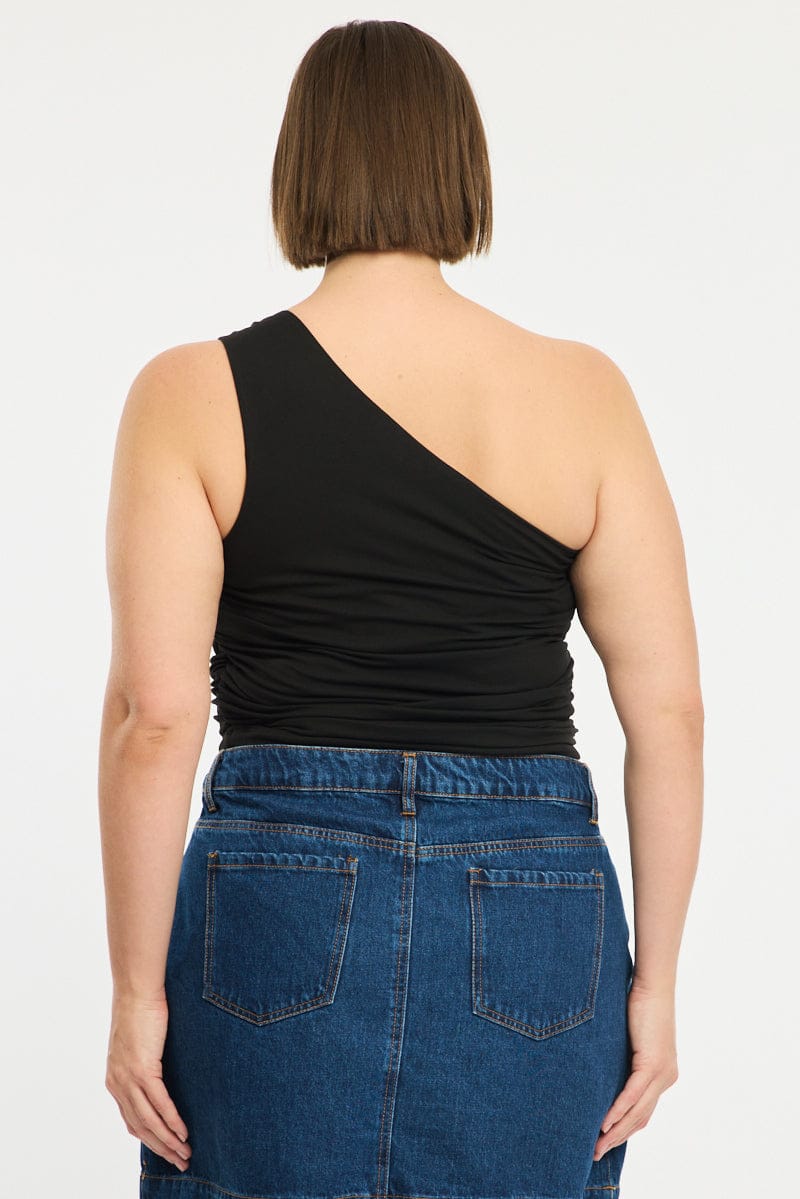 Black One Shoulder Top - Image 5