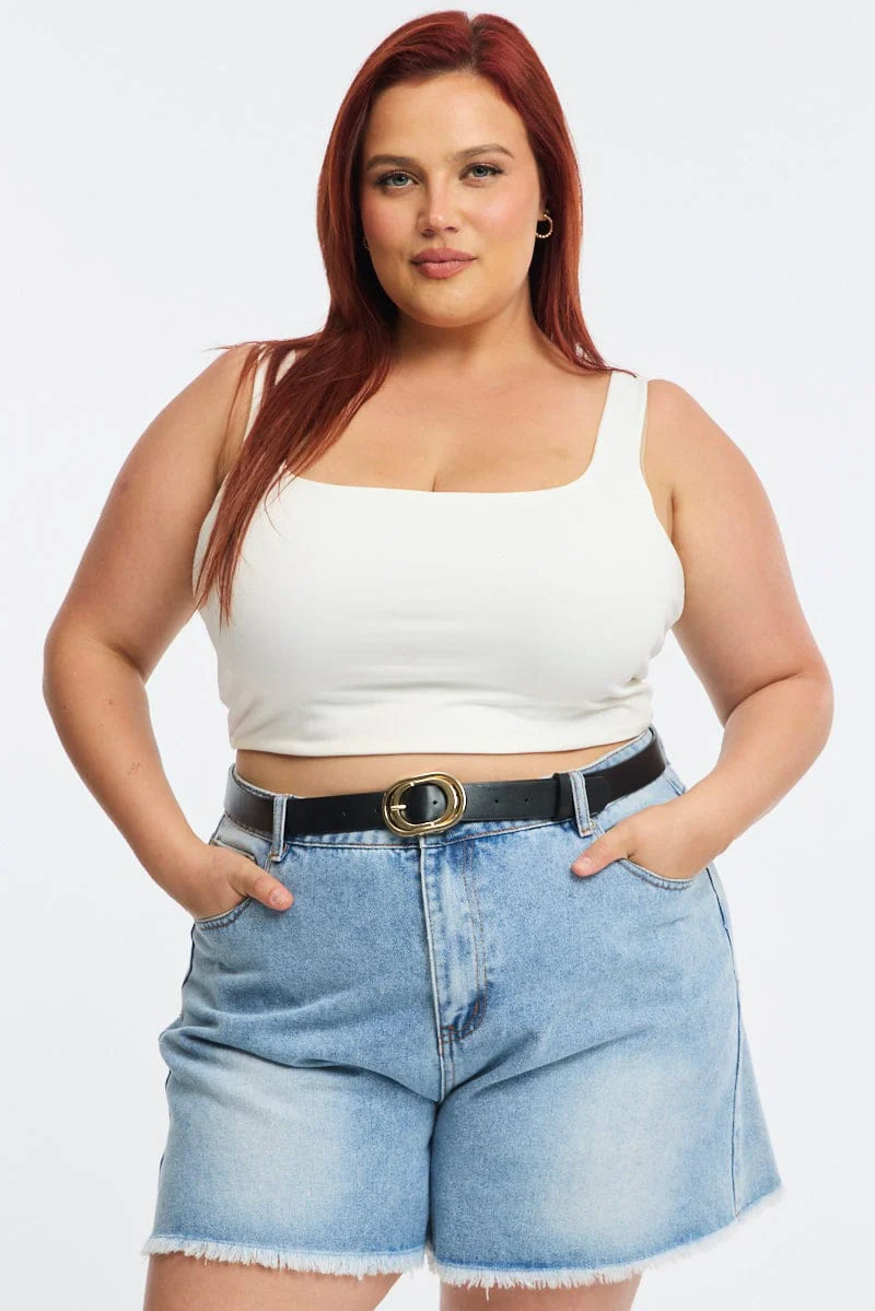 Black Oval Buckle Belt