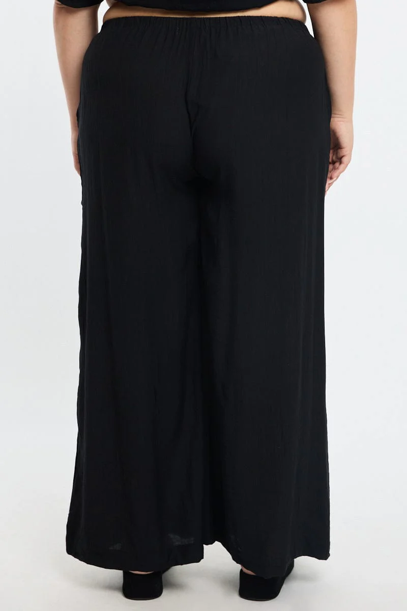 Black Pants Elastic Waist - Image 4