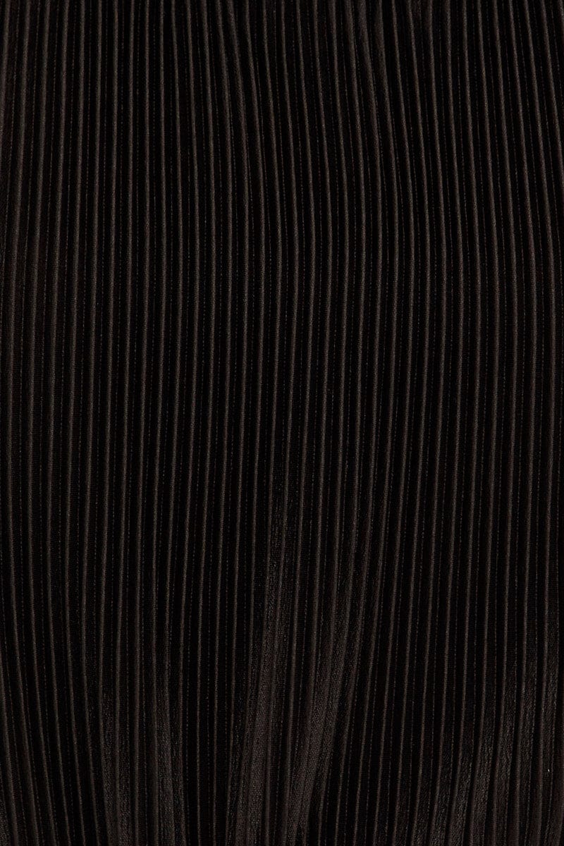 Black Plisse Top Sleeveless - Image 6