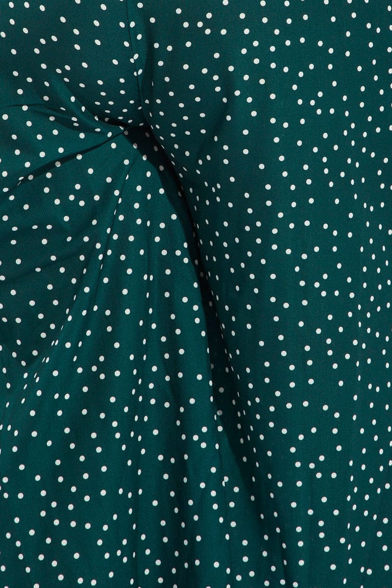 Black Polka Dot Sleeveless Jumpsuit Tie Waist Wide Leg - Image 6