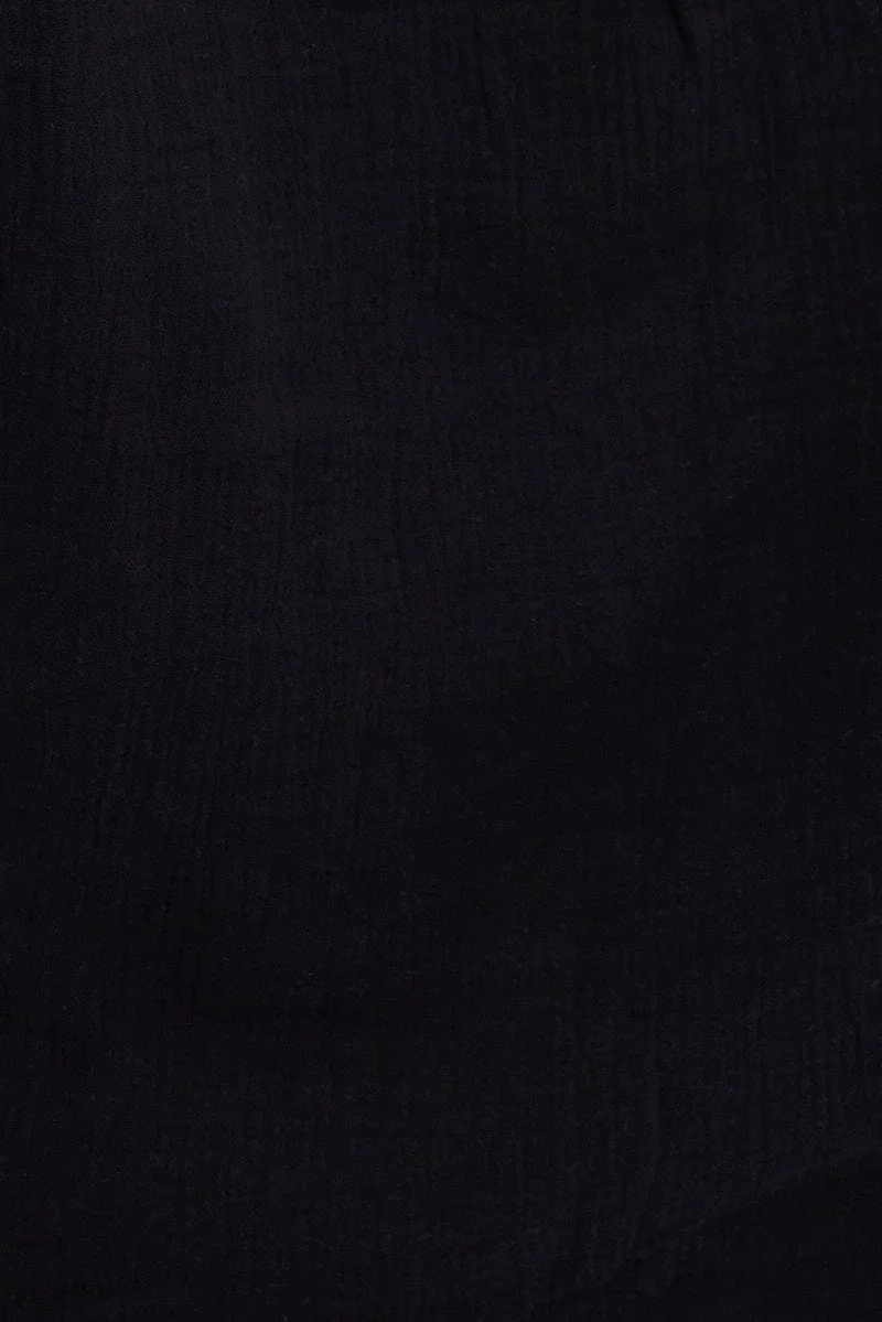 Black Relaxed Shirt Long Sleeve - Image 6