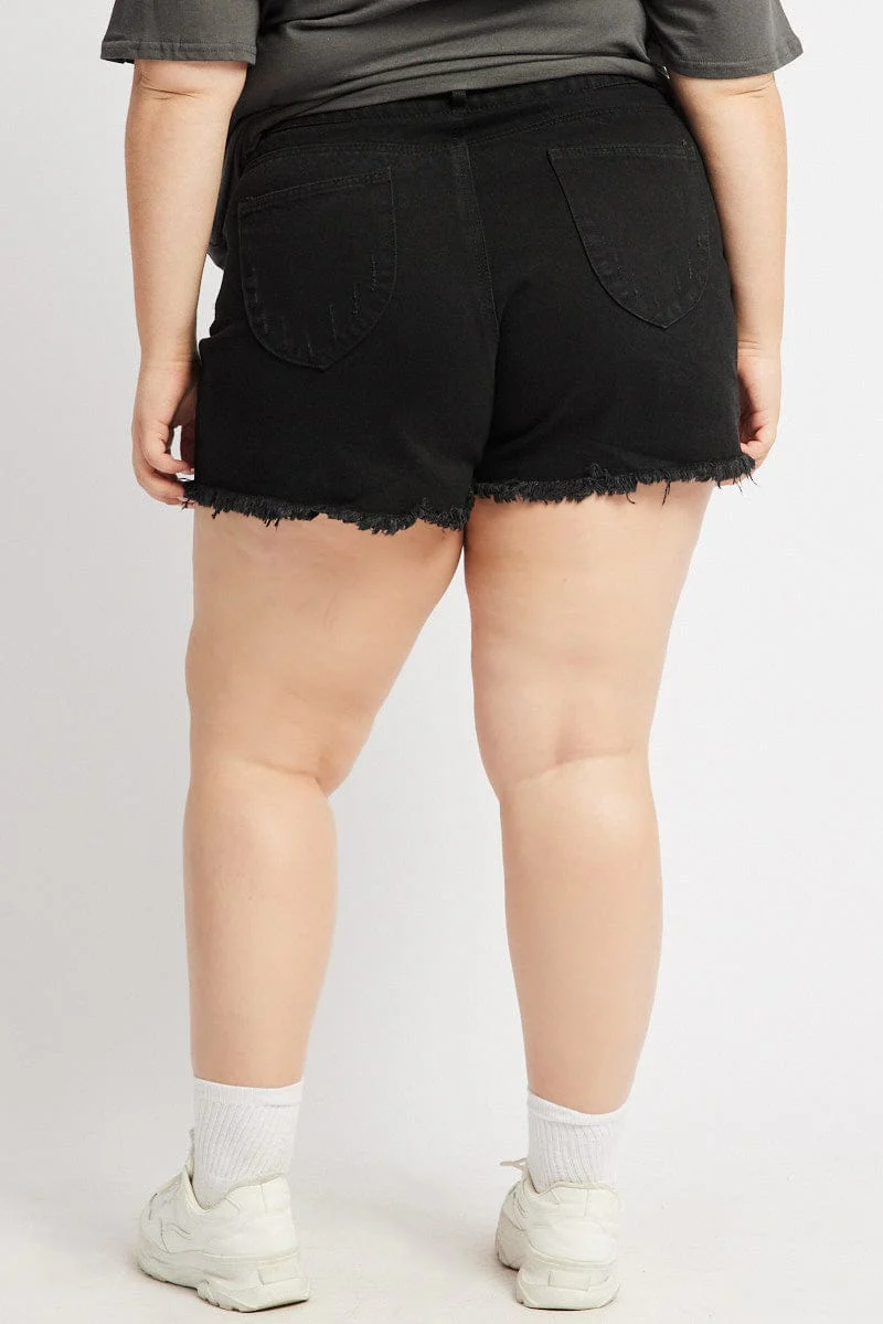 Black Relaxed Shorts - Image 5