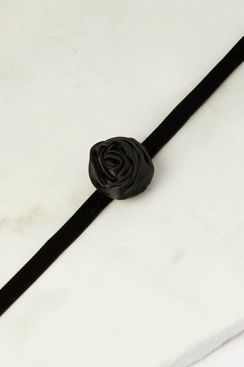 Black Rosette Chocker - Image 4