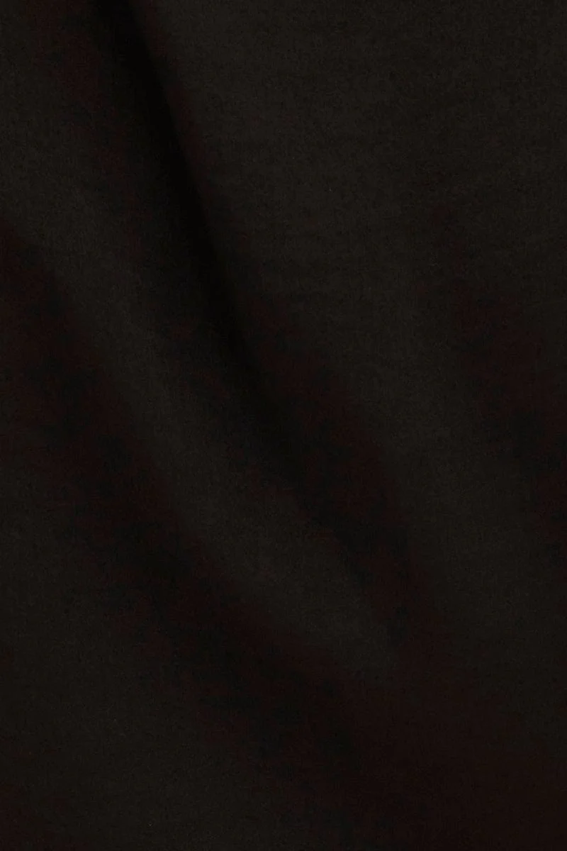Black Satin Tie Front Short Sleeve Bolero Top - Image 6
