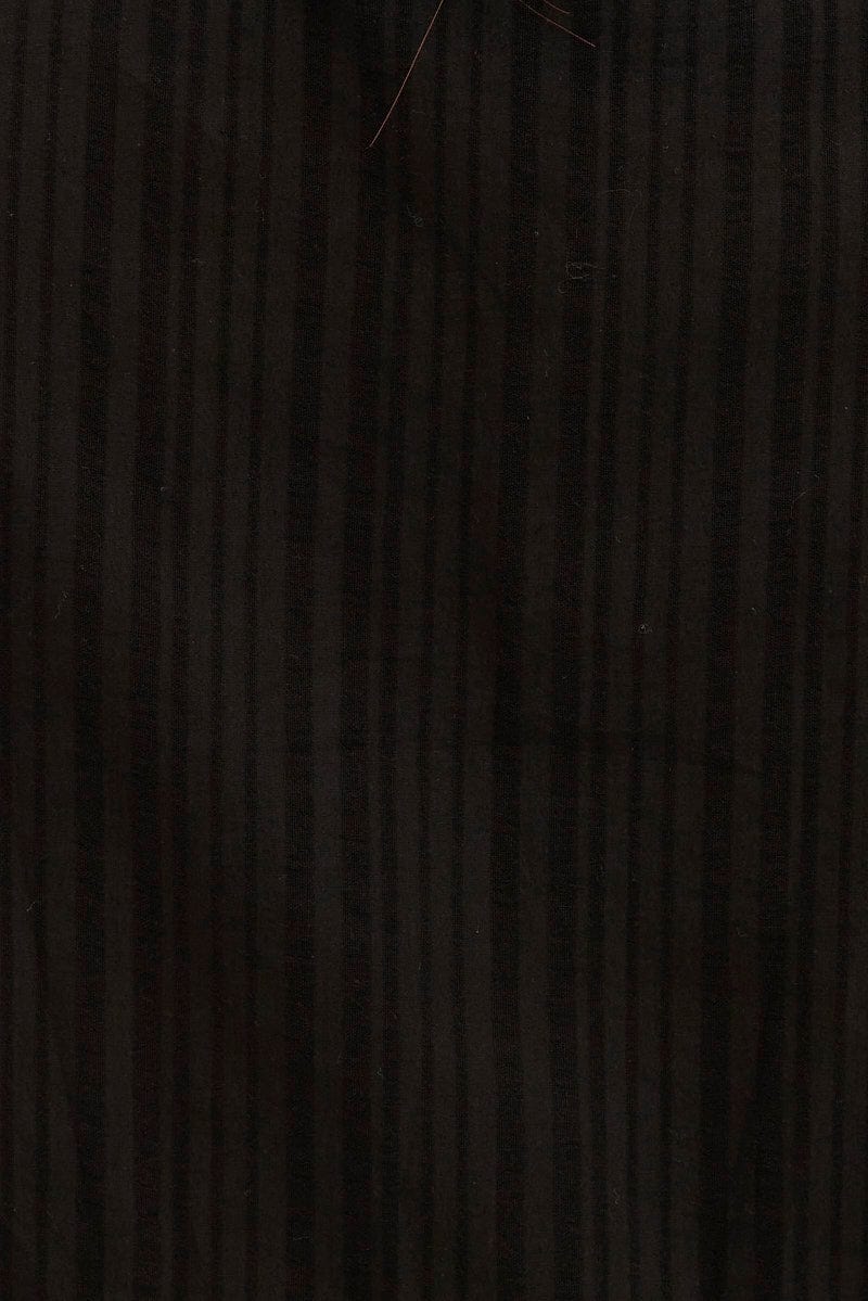 Black Short Playsuit Flare Sleeve Tie Front - Image 6