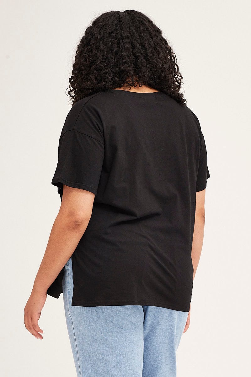 Black Short Sleeve Arizona Oversized T-shirt - Image 5