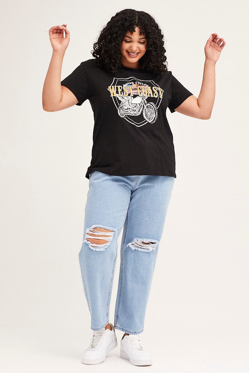 Black Short Sleeve Motor City Regular T-shirt - Image 2