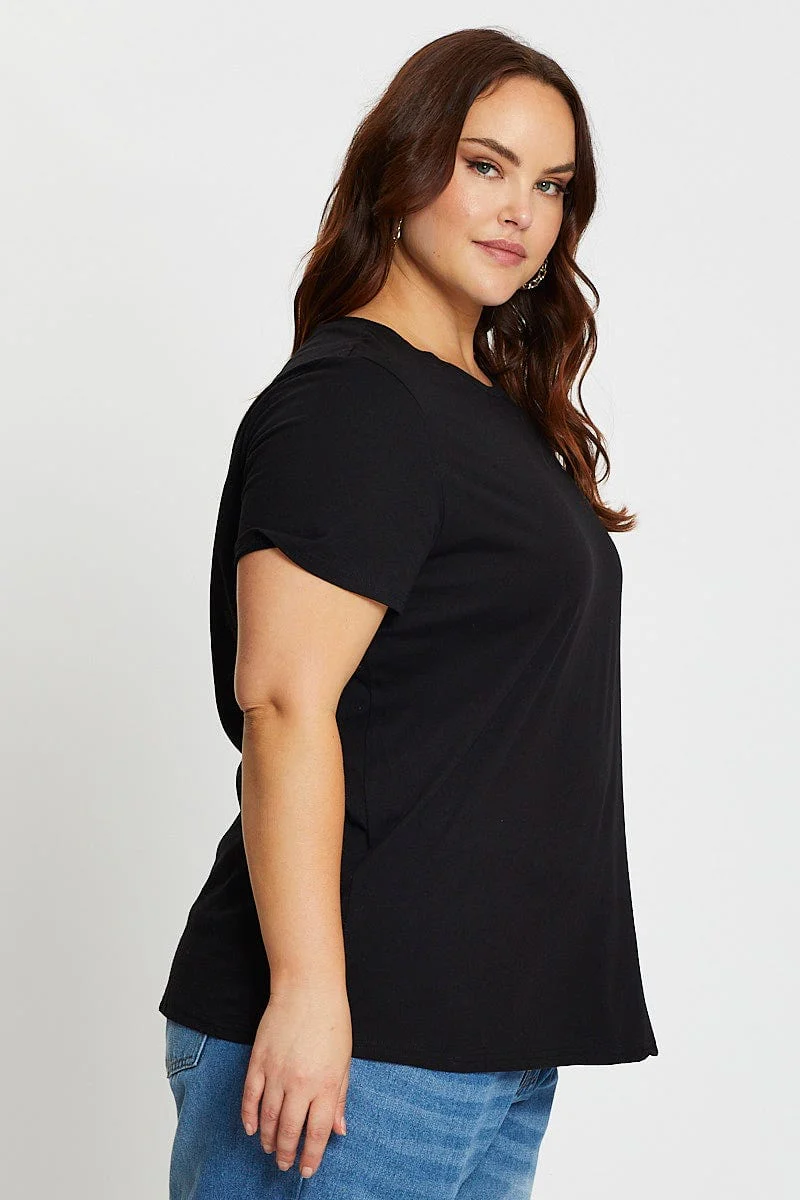Black Short Sleeve Nyc Graphic Print T-shirt - Image 4