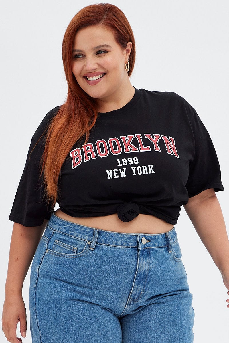 Black Short Sleeve Oversized Stripe Desert T-shirt