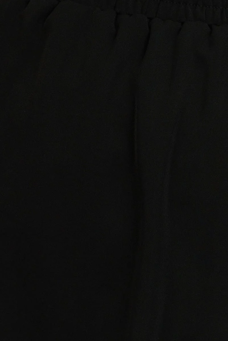 Black Side Stripe Mini Skort Skirt - Image 6