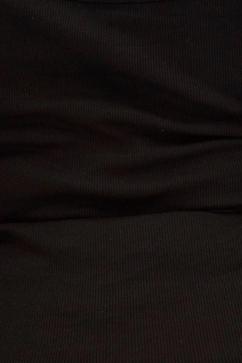Black Singlet Top Scoop Neck - Image 6