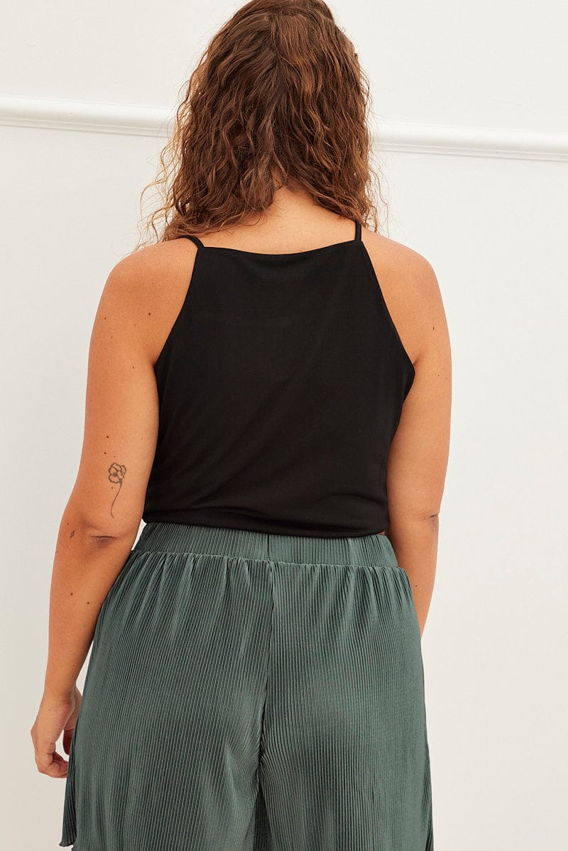 Black Singlet Top Square Neck - Image 5