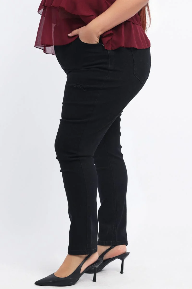 Black Skinny Jean High Rise - Image 3