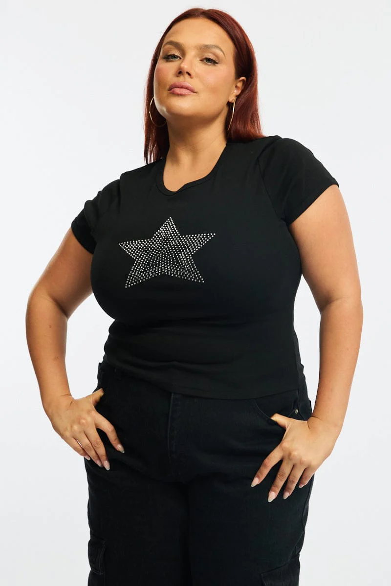Black Star Baby Tee