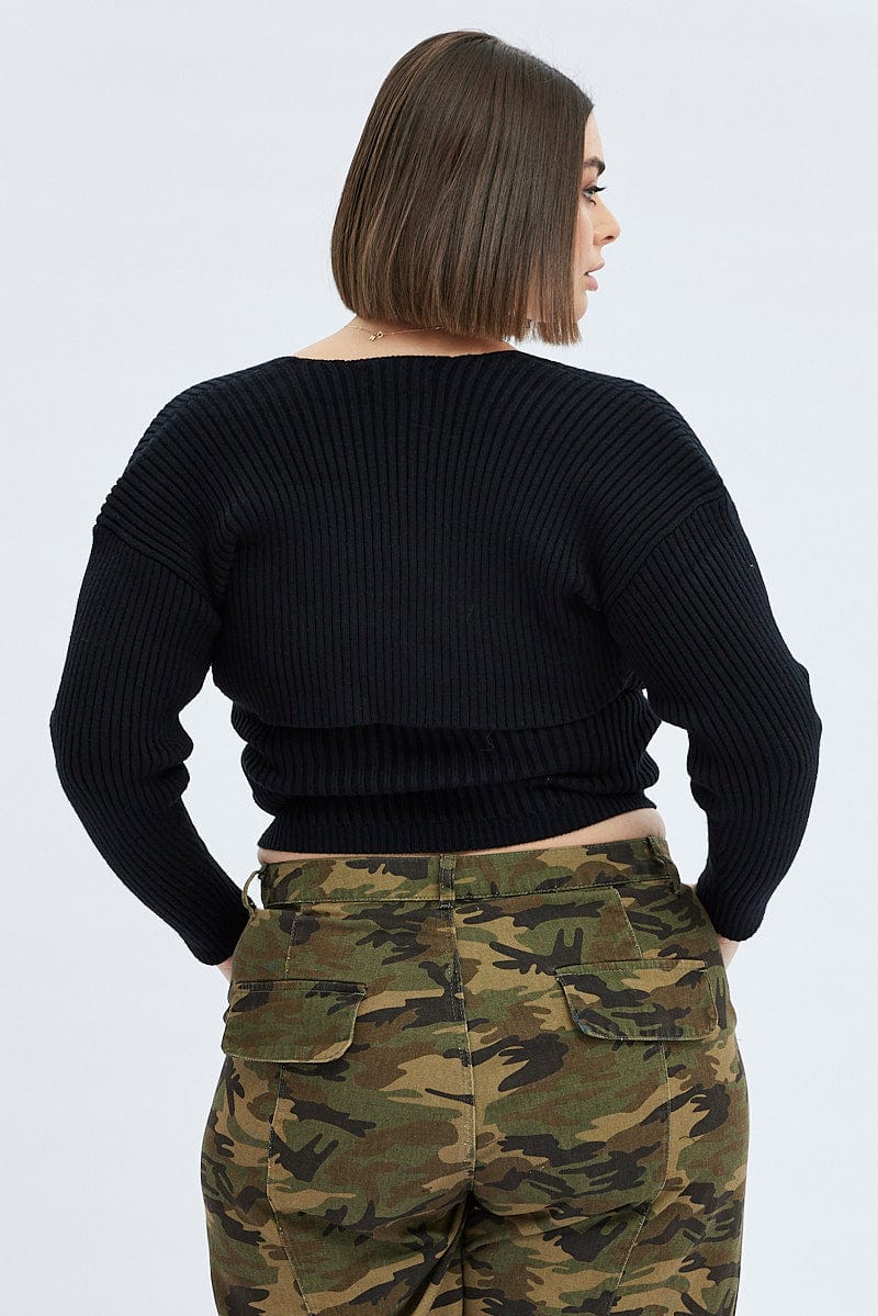 Black Strapless Top And Shrug Knit Set - Image 5