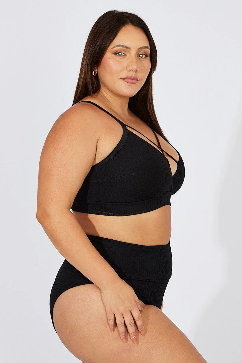 Black Strappy Bikini Set - Image 4