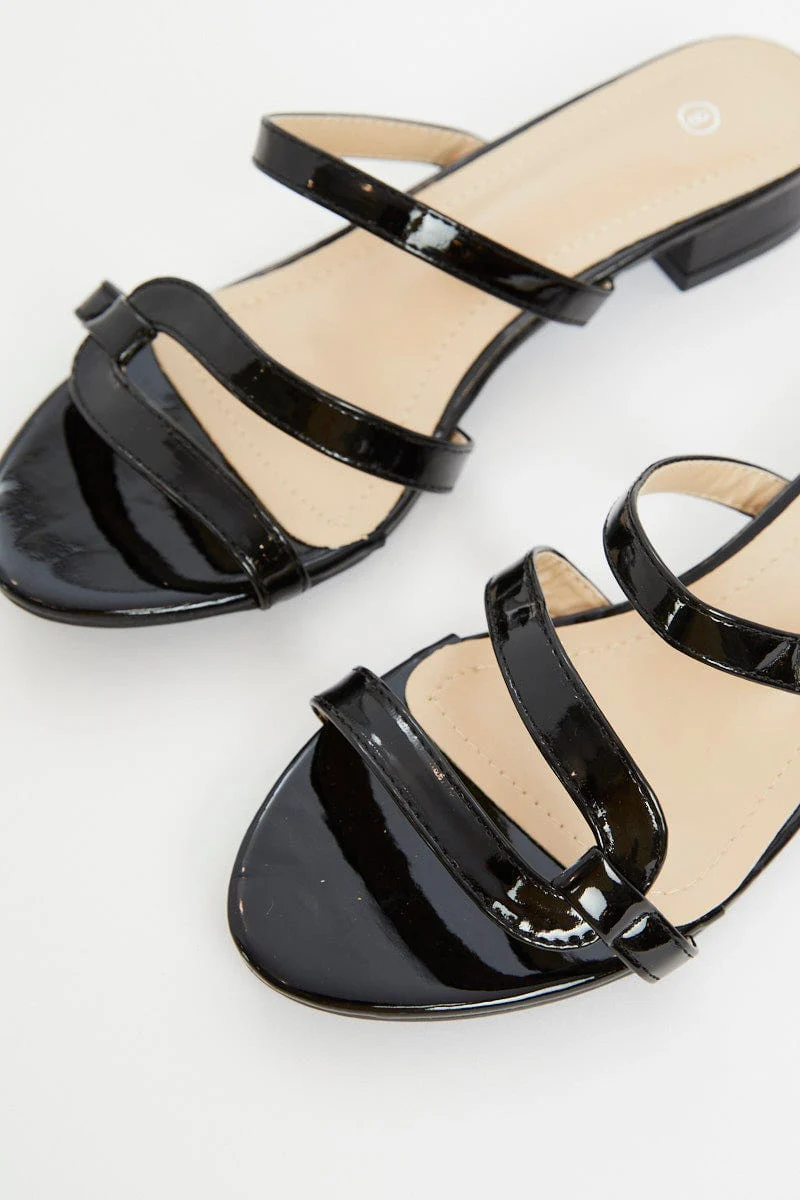 Black Strappy Heels - Image 2