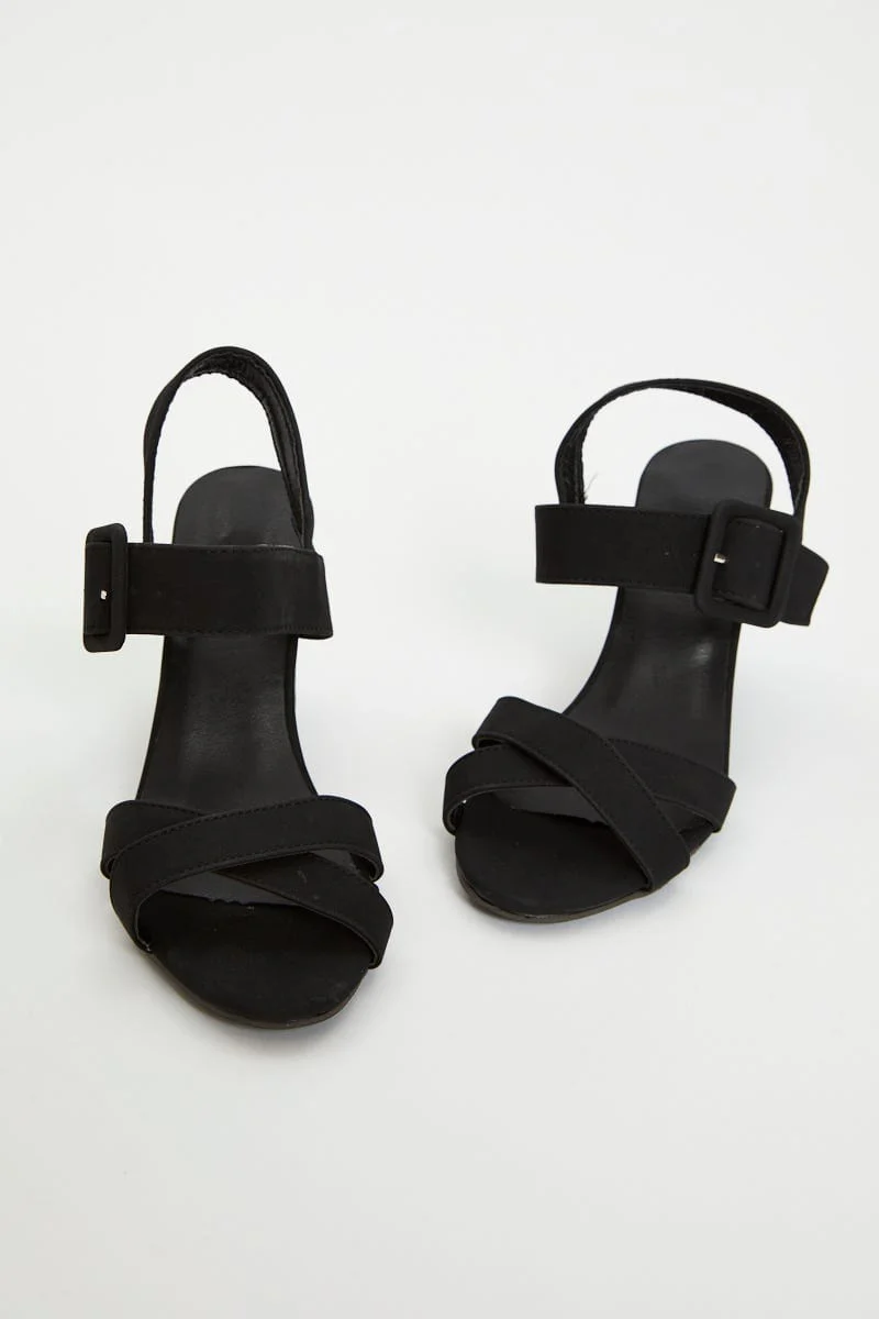 Black Strappy Heels