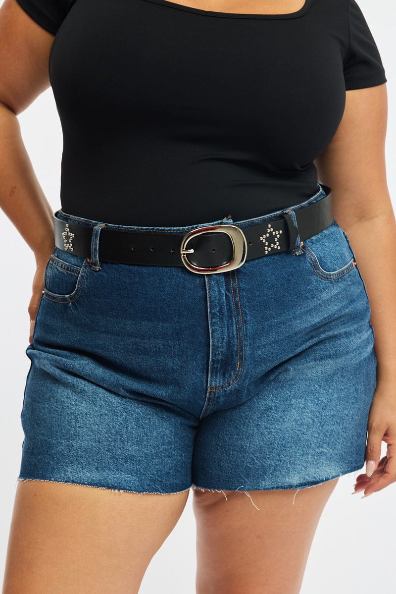 Black Studded Belt - Image 2