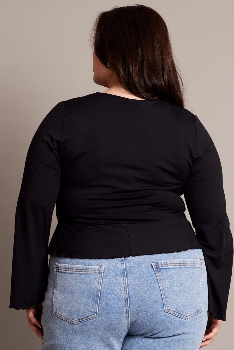 Black Supersoft Bolero Tie Top Jacket - Image 5