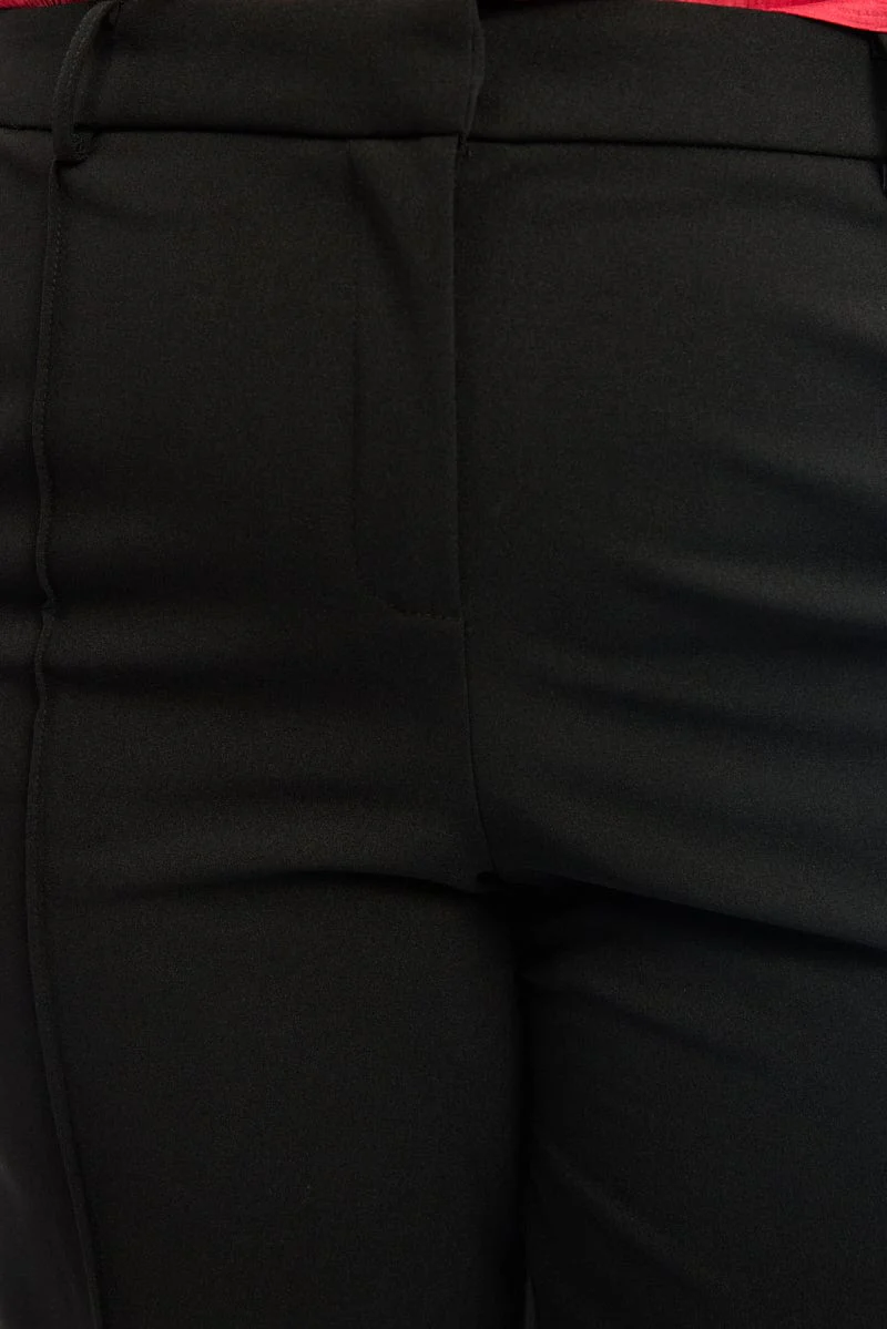 Black Tailored Work Pants - Image 5