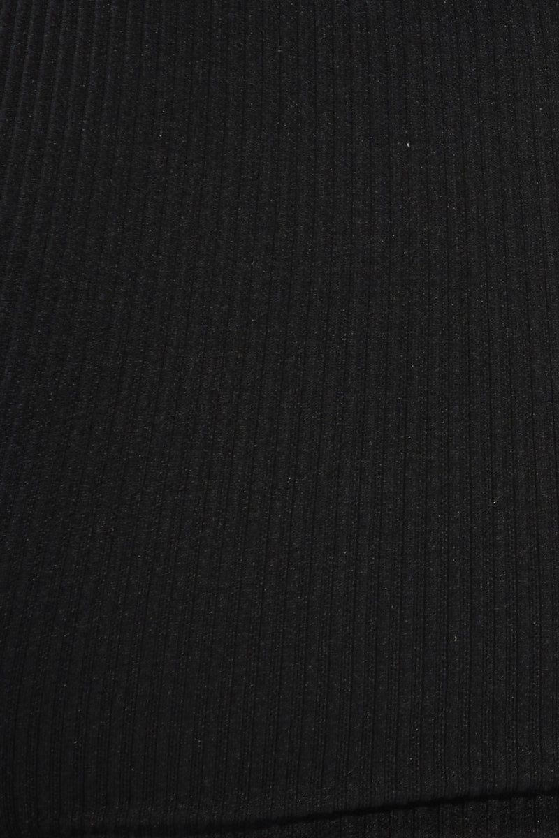 Black Tank Top Crew Neck Seamless - Image 6