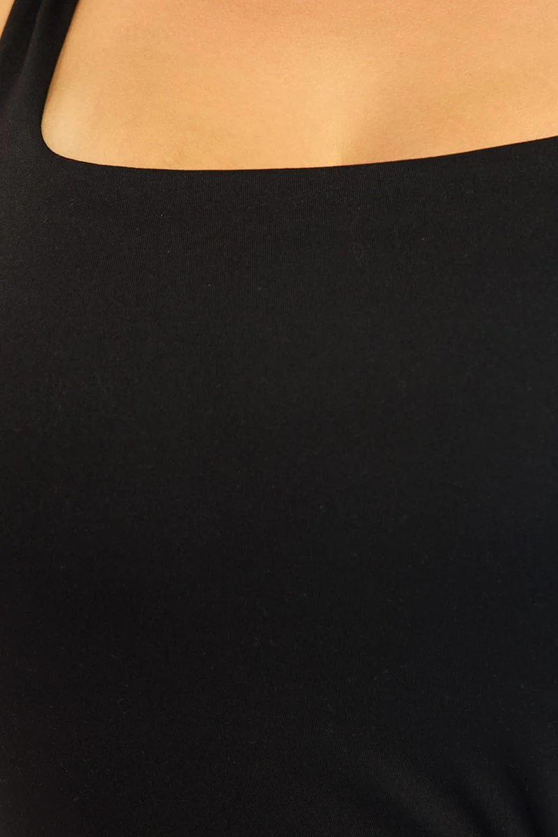 Black Tank Top Scoop Neck - Image 5