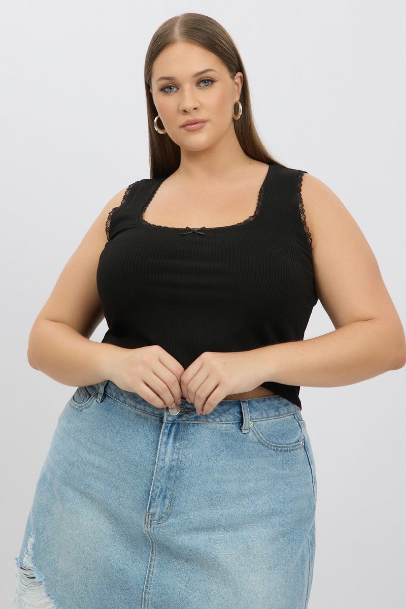 Black Tank Top Sleeveless - Image 3