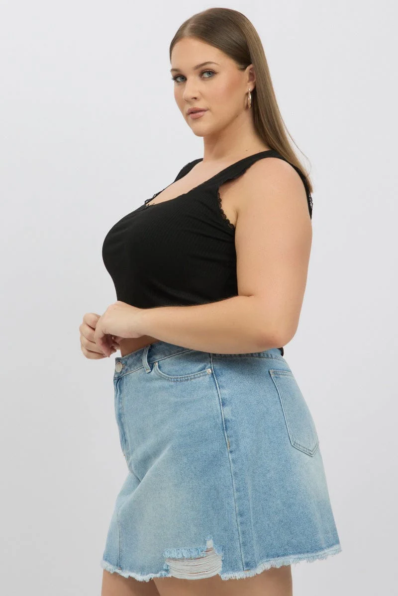 Black Tank Top Sleeveless - Image 4