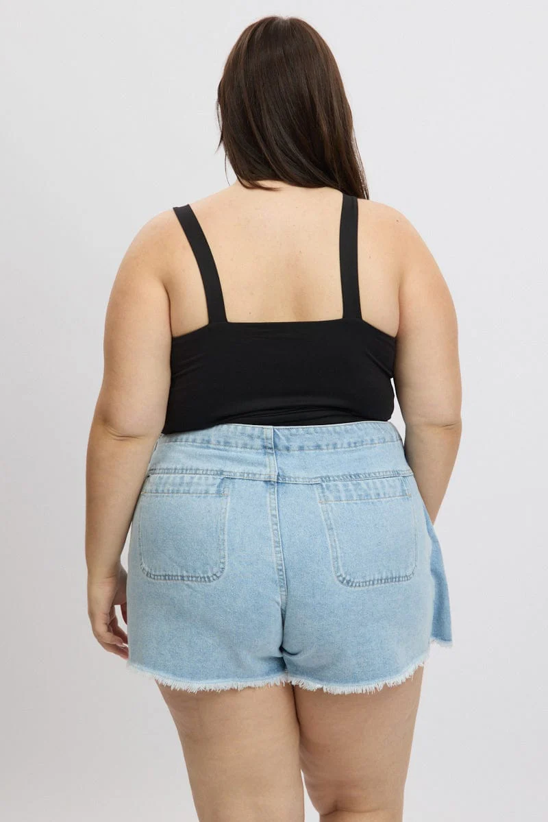 Black Tank Top V Neck Supersoft - Image 5