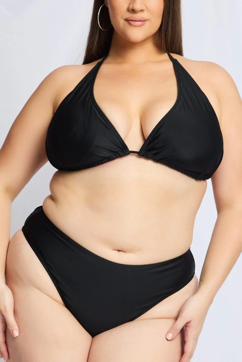 Black Tie Back Bikini Set - Image 6