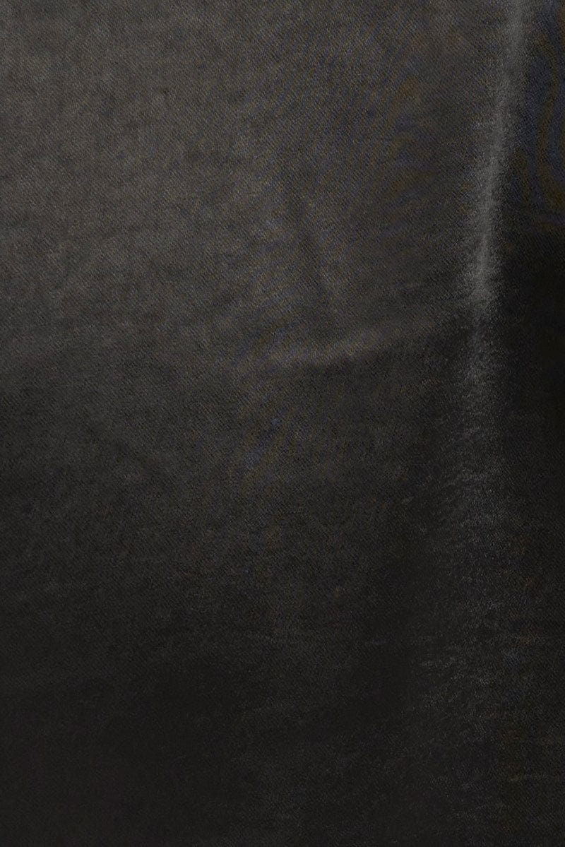 Black Tie Front Bolero Satin Flare Sleeve - Image 6