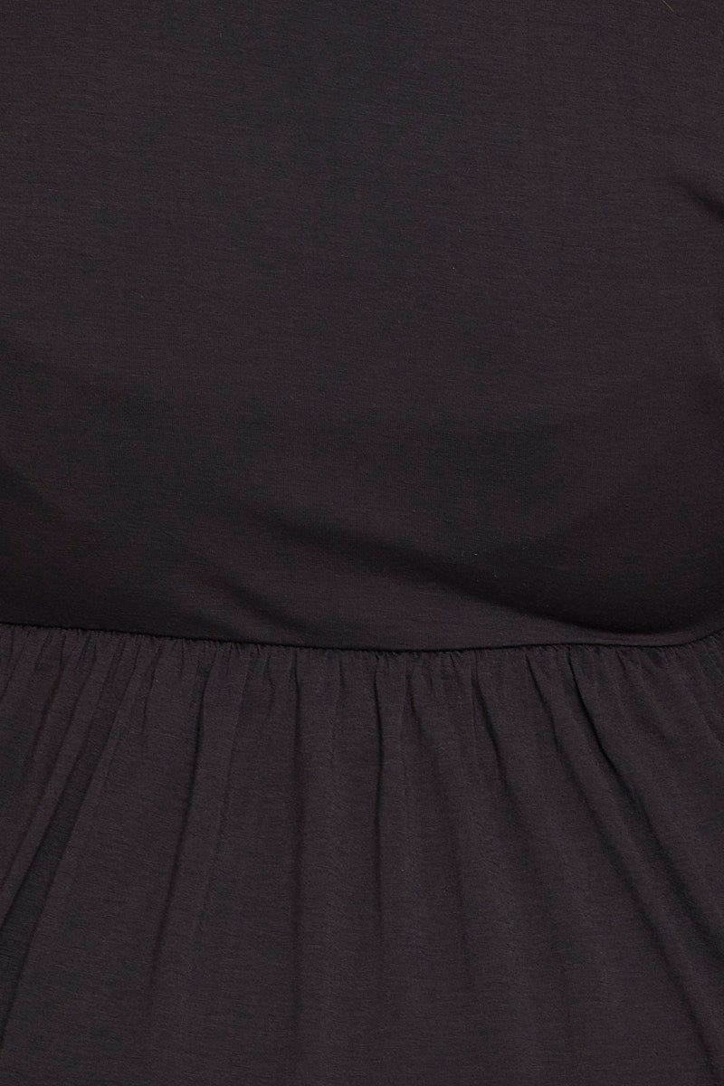 Black Tie Up Cardigan Short Sleeve Jersey - Image 6