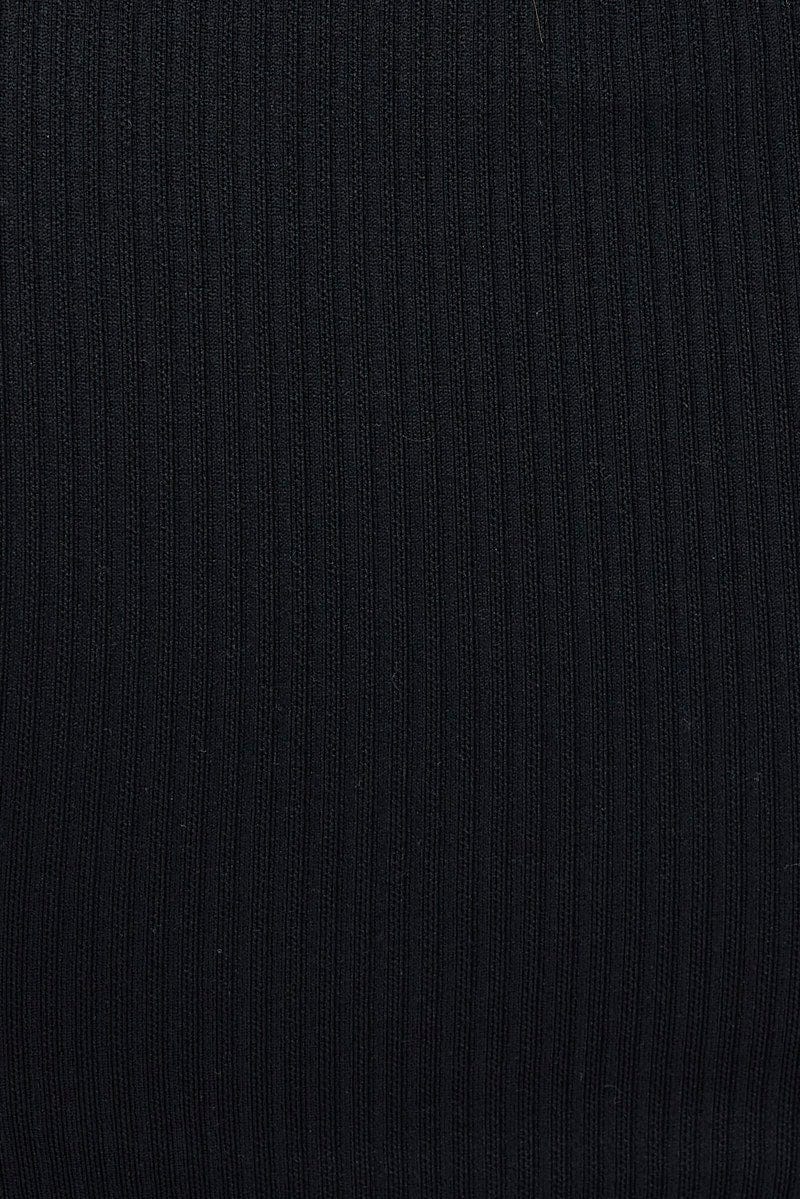 Black Top Long Sleeve High Neck Seamless - Image 6