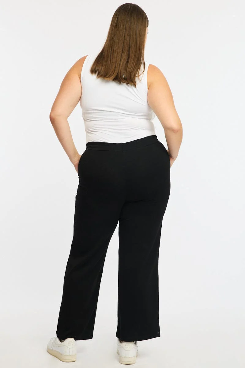 Black Track Pants Soft Touch - Image 5