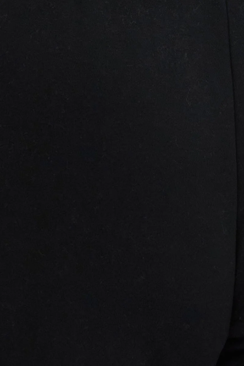 Black Wide Leg Jogger Pants - Image 6