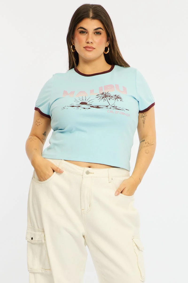 Blue Baby Tee Short Sleeve - Image 3