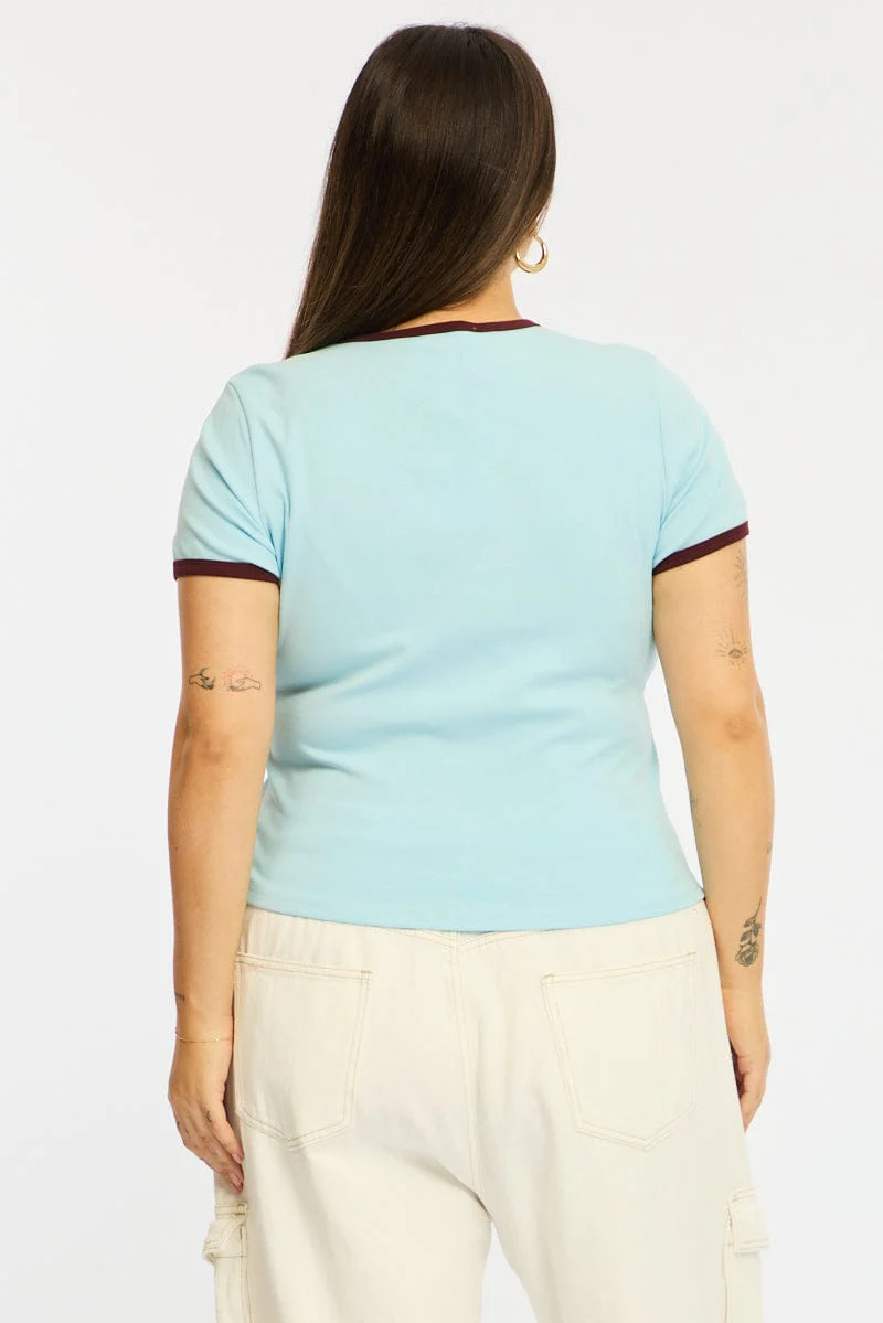 Blue Baby Tee Short Sleeve - Image 5