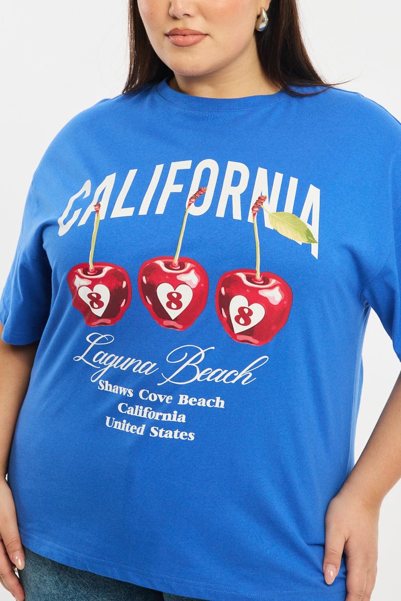 Blue Cherry Tee Short Sleeve - Image 5