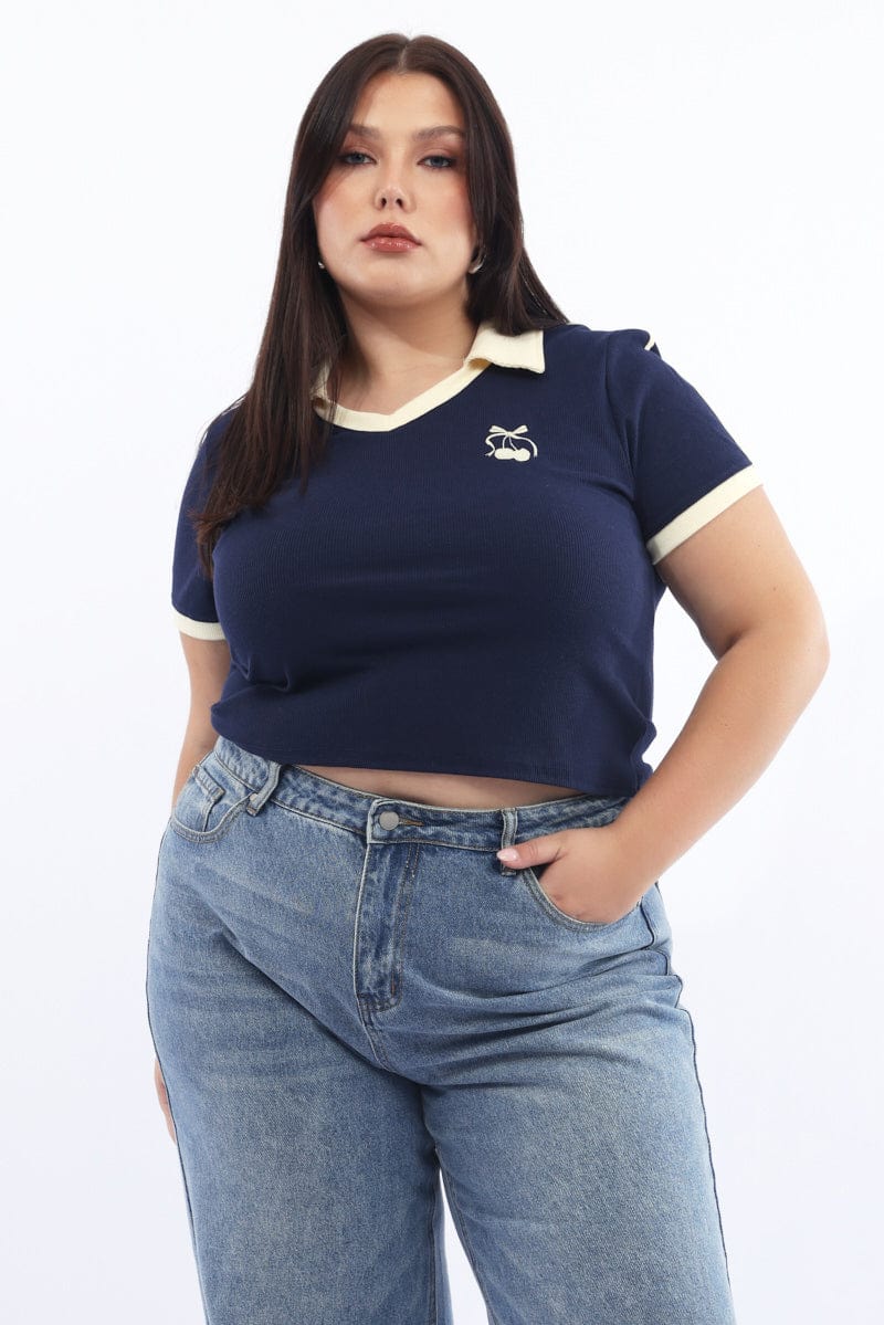Blue Collar Top Short Sleeve - Image 2